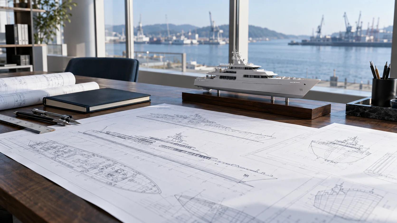 Illustrative naval architecture workspace